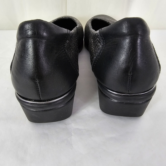 The FLEXX Baleriny Black and Silver Metallic Wedge Shoe Size 7 - Picture 8 of 12